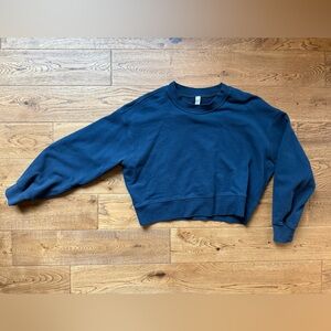 lululemon True Navy Crewneck Cotton Sweatshirt